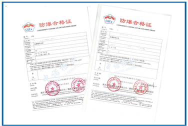 微型水泵辦理本安防爆認(rèn)證的案例